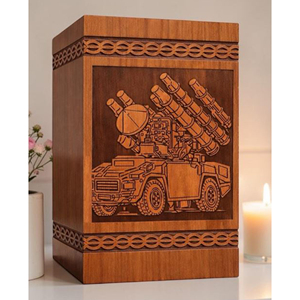 Handmade Bamboo Cremation Urn – Sustainable Memorial Urn urn Memorial Keepsake by AYAANS - Product Image 5