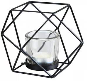 Porte-bougie en métal durable fait à la main, moderne et élégant, pour la maison, le salon, le bureau, les mariages, les fêtes, Noël, porte-bougie à la lumière vacillante - Product Image 4