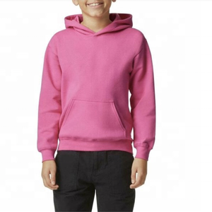 100% Cotton Pullover <b>Hoodies</b> for Boys Custom Children's Winter Warm Fleece Sweatshirts Plain Style with Hooded Collar - Product Image 6