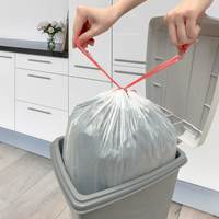 Sacs poubelle à cordon recyclables imperméables et résistants de haute qualité avec ruban pratique pour l'élimination des déchets