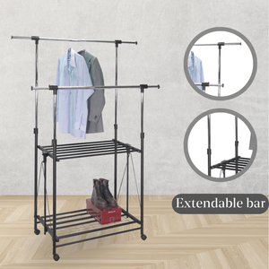 Perchero plegable de Metal portátil de alta calidad para tienda Fácil montaje y función reciclable - Product Image 4