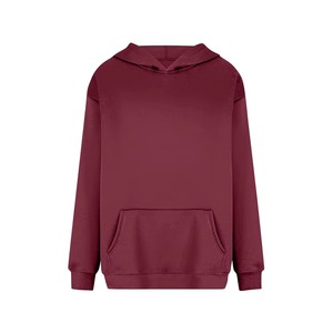 Sweat-shirt à capuche oversize pour homme, couleur unie, en coton French Terry, décontracté, hiver, impression numérique, streetwear, avec poche - Product Image 1