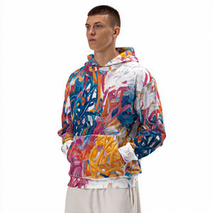 Sweat à capuche ample pour homme, imprimé par sublimation, style streetwear hiver - Product Image 4