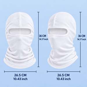 Masque facial en nylon noir et blanc Splendid Apparel, respirant, imperméable, protection pour les sports de plein air, unisexe, adultes - Product Image 5