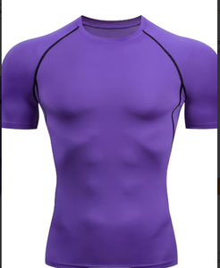 Men Knitted Polyester Compression Long Sleeve O-Neck Solid Quick Dry Sporty Body Shaping 140g Base <b>Layer</b> <b>Top</b> - Product Image 5