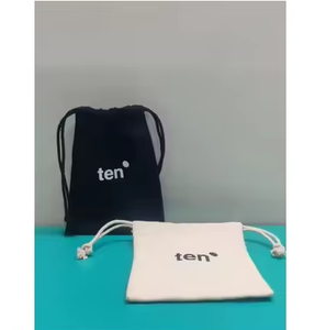 Bolsa de Tela de Algodón Blanca con Cordón y Logotipo Personalizado, Ecológica, para Guardar Zapatos, Viajes, Regalos, al por Mayor - Product Image 6