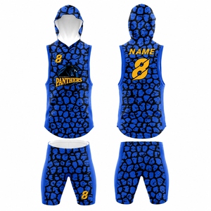 Uniforme de Fútbol Americano 7v7 con Capucha y Estampado de Leopardo, Personalizado con Logotipo Sublimado, Compresión para Hombre, Secado Rápido, para Adultos - Product Image 6