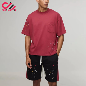 Conjunto de Camiseta y Pantalones Cortos para Hombre CARE MASTER, Cómodo, Venta al Por Mayor, Personalizado, de Alta Calidad, Color Sólido, Conjuntos de Verano - Product Image 1