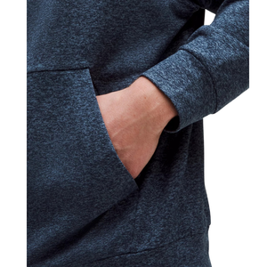 Sweat à capuche personnalisé pour homme en tricot gaufré gris |   Sweat-shirt décontracté à manches longues avec poignets et ourlet côtelés |   OEM Private Label Appa - Product Image 5