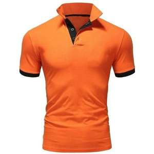 Camisetas Polo Personalizadas al por Mayor para Hombre, de Color Sólido, Manga Corta, Cuello Solapa, Tallas Grandes, Ropa Masculina - Product Image 5