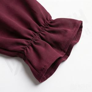 ชุดกิโมโนแบบ OEM ปี 2025 เสื้อคลุมอาบายะ ผ้าโพลีเอสเตอร์เนื้อนุ่ม ยืดหยุ่นสูง หนาขึ้น สำหรับผู้หญิงมุสลิม คอวี แขนยาว เหมาะสำหรับงานปาร์ตี้ รอมฎอน งานแต่งงาน - Product Image 5