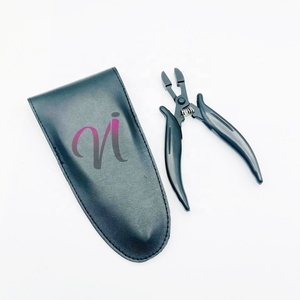 Vente chaude Noir Mat Durable En Acier Inoxydable Lame Bond Cutter Pinces Personnalisé Premium Qualité Outils D'extension De Cheveux - Product Image 2