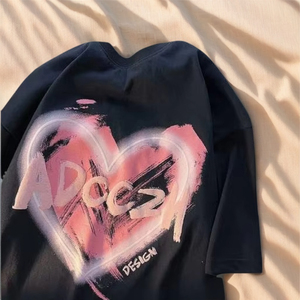 Nouveauté tendance 2025, t-shirt en coton imprimé 3D pour femmes, taille plus, logo personnalisé, t-shirt de haute qualité pour filles, bonne qualité à prix raisonnable - Product Image 3