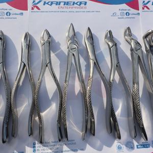 KANeka Fig 79 Forceps d'extraction dentaire en acier inoxydable certifié CE Classe I Instrument chirurgical pour l'extraction des molaires inférieures - Product Image 6