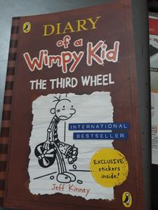Diary of a Wimpy Kid The Third Wheel Front <b>Book</b> Cover Jeff Kinney paperback Children's Comedy Fiction <b>Book</b> - Product Image 1
