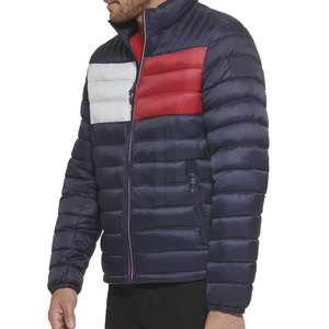 Pakistan Manufacturer 2026 Winter Puffer <b>Jackets</b> Custom Made Stand Collar Front Logo Wholesale for Sale - Product Image 2