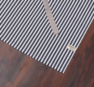 Nouvel tablier en jean rayé avec poche, à suspendre au cou, pour femmes et hommes, idéal pour la cuisine, l'hôtellerie, les cafés, les boulangeries, les serveurs et les chefs. - Product Image 6