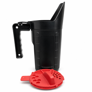 Épandeur manuel en plastique portable, rouge, moderne, pour engrais, dégivreur, sel de roche, graines d'herbe, ergonomique ODGGAD004 - Product Image 1