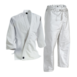 Uniforme de judo bleu 100% coton respirant, coupe régulière, unisexe adulte, vêtements d'arts martiaux - Product Image 3