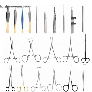Farhan Products & Co, ensemble de 10 instruments de blepharoplastie C-ENT, acier inoxydable, réutilisables et stérilisables, certifiés CE/ISO - Product Image 1