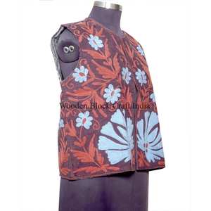 Chaqueta de Botones con Diseño Floral Vintage para Mujer, Otoño Invierno, Hecha a Mano, 100% Algodón, Chaleco Bordado con Diseño Floral para Mujer - Product Image 2