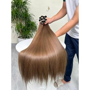 Cabello Humano Virgen Vietnamita Ondulado, Doble Trama, Doble Extracción, Sedoso, Liso y Brillante, Color Marrón Chocolate, Todos los Colores - Product Image 1