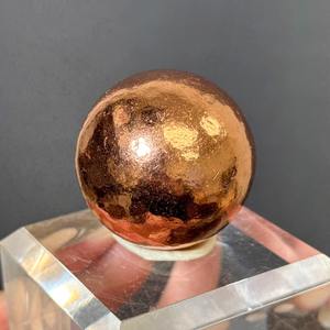 Esfera de cobre de exhibición, bola de cobre coleccionable, esfera de cobre artesanal, bola de cobre de lujo - Product Image 6