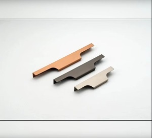 Invisible Flush Cabinet <b>Handles</b> Modern Stainless Steel Furniture <b>Door</b> <b>Pulls</b> Kitchen Bathroom Wardrobe Dresser Living Room - Product Image 3