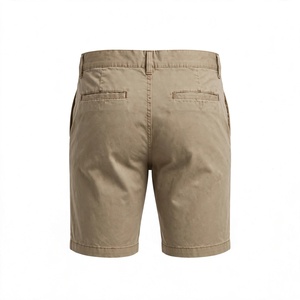 Shorts Bermuda Kaki pour Homme, Taille Mi-Haute Élastique, Imperméables, en Polyester/Coton, Style Tricoté, Couleur Unie, avec Poches - Product Image 5