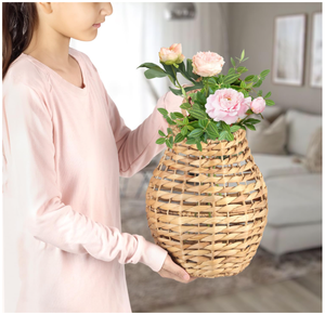 Water Hyacinth Woven <b>Hanging</b> <b>Basket</b> Made In Vietnam Eco-friendly material used for Home decoration - Product Image 3
