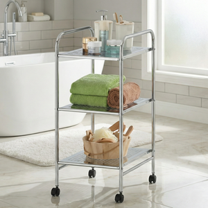 Estantes de Almacenamiento Multifuncionales de Hierro de 3 Niveles, Modernos, No Plegables, Muebles para el Hogar de Taiwán, Tipo Independiente para Baño, Venta al Por Mayor OEM - Product Image 4