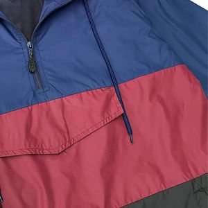INDEX Men's Hooded Tracksuit Color Blocking Sporty <b>Zip</b> <b>Up</b> <b>Jacket</b> & Pants Set Light weight Polyester Spring Wear - Product Image 6