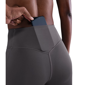 Women's Casual High Waist Charcoal Gray Yoga Leggings <b>Tummy</b> <b>Control</b> Quick Dry Breathable Lightweight Workout Fitness Running - Product Image 6