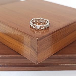 Bague Cœur Trèfle Éternité pour Femme, Finition Polie, Mariage & Anniversaire - Product Image 2