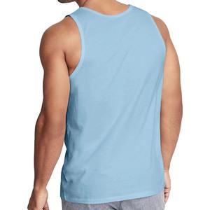 Débardeur uni sans manches pour homme en coton doux et respirant, idéal pour la gym, le fitness et l'entraînement, personnalisable avec logo, débardeur décontracté d'été, vente en gros - Product Image 2