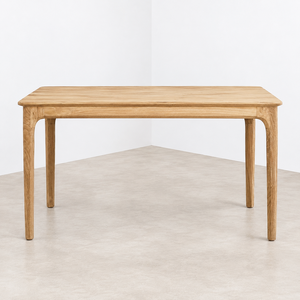 Table à manger en teck moderne, meubles en bois massif durables pour villas de luxe, restaurants, fabrication sur mesure OEM ODM - Product Image 4