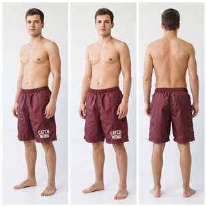 Shorts coupe-vent baggy pour homme 100% nylon, shorts en nylon de haute qualité pour homme, shorts de randonnée et de camping imperméables personnalisés brodés - Product Image 5