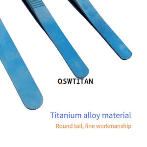 Pinces électroniques pour greffe de cheveux, pinces d'implantation droites en titane, pinces angulaires par Dentavex - Product Image 2