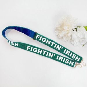 สายกระเป๋าสะพายไหล่แบบไขว้ลายเสือดาวใหม่ ขนาด 3.8 ซม. ประดับด้วยลูกปัดนิกเกิลวิบวับ พร้อมลายปั๊มนูน - Product Image 3