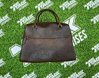 Bolso tote de cuero transpirable ecológico unisex personalizado con logotipo, bolso de viaje 100% cuero
