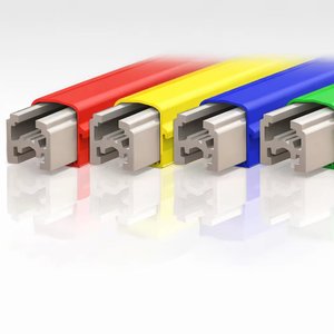 Barra colectora CMK 1000A/1200A de aluminio con tira de acero inoxidable para grúa, barra colectora DSL para EOT, conductor de 4.5M, 240V 50Hz, riel de alimentación de alta temperatura 85C, fabricado en India - Product Image 1