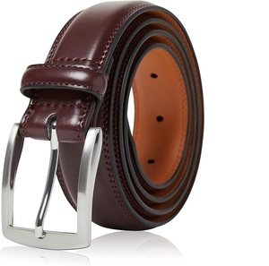 Options de vente en gros pour ceintures en cuir de vachette pour hommes, élégantes, personnalisables OEM, en cuir véritable avec choix de logo - Product Image 1