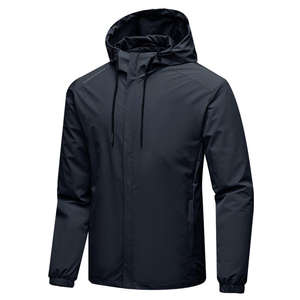 เสื้อแจ็คเก็ตวิ่งสำหรับผู้ชาย ผ้าโพลีเอสเตอร์ 100% สกรีนโลโก้ได้ตามต้องการ สไตล์ลำลองสำหรับกิจกรรมกลางแจ้ง คุณภาพสูง กันน้ำและกันลม เหมาะสำหรับการเดินป่า - Product Image 6