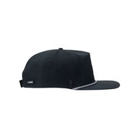 Casquette de golf imperméable à séchage rapide avec logo personnalisé sur le côté, visière plate, respirante, trous découpés au laser, fermeture snapback pour hommes, sports de plein air