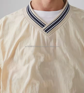 Sudadera Personalizada al por Mayor, Ligera, de Nailon Impermeable, con Cuello Acanalado, para Hombre - Product Image 4