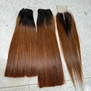 Trama de cabello vietnamita crudo hueso sedoso cutícula recta alineada precio de fábrica cortado de 100% cabello real sin procesar - Product Image 4