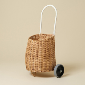 Cestas de almacenamiento para niños, carritos de bebé, cestas de ratán, bolsas de transporte escolares, maletas con ruedas, cestas con ruedas. - Product Image 2