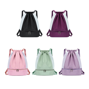 Customized Logo Polyester Drawstring Bag <b>Backpack</b> Bag for Gym Traveling <b>Backpack</b> Sports Drawstring Bag - Product Image 1