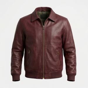 Veste de moto en cuir véritable pour homme de qualité supérieure, nouvelle arrivée, vestes de moto d'hiver, protections amovibles, personnalisables - Product Image 1