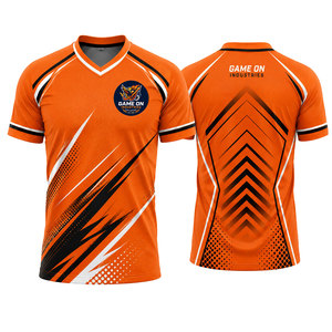 Maillot de football personnalisé pas cher pour adultes, 100% polyester, col en V, qualité supérieure, pour hommes - Product Image 1